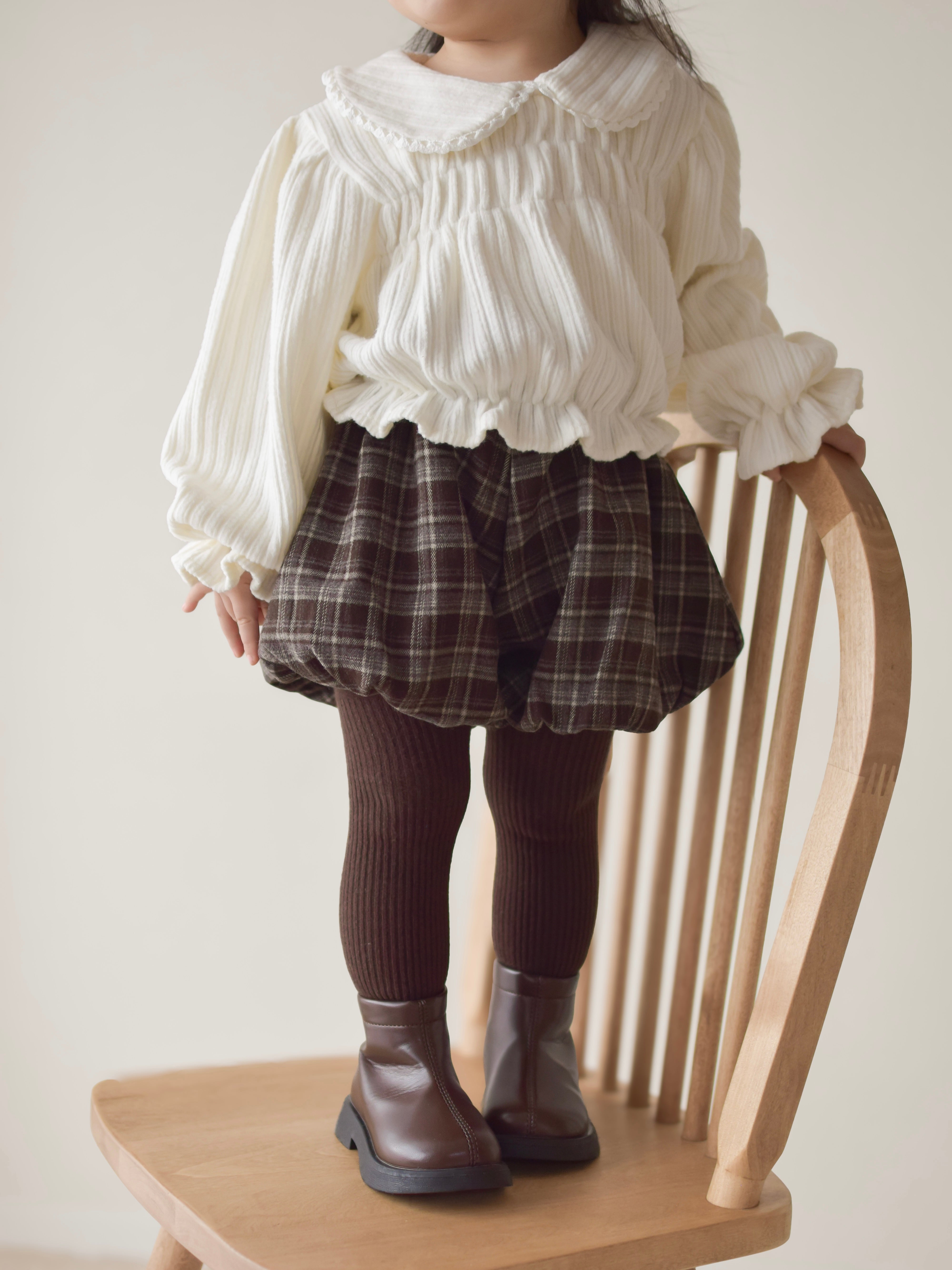 Honey round collar blouse