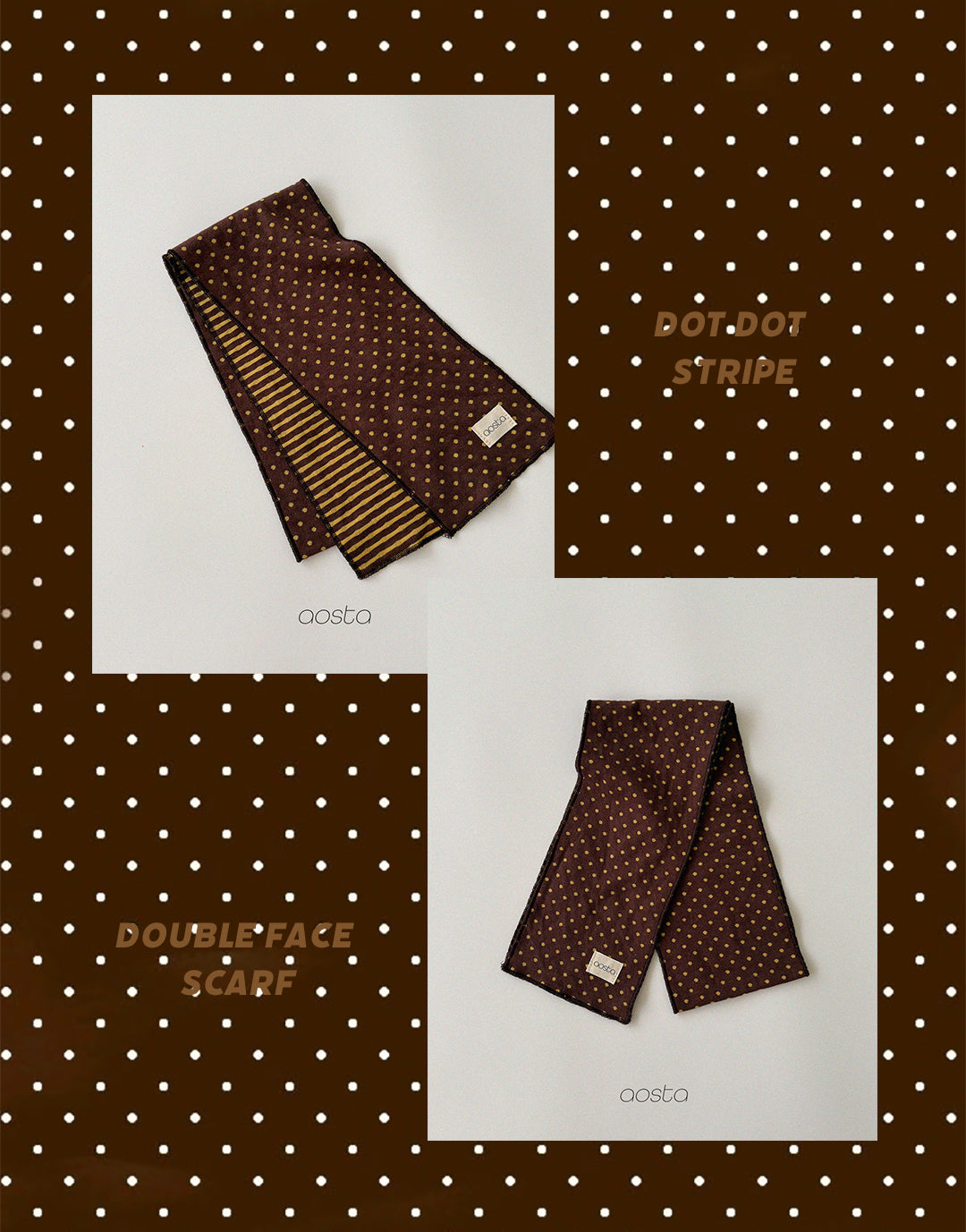 ［Aosta］Choco Chip Muffler