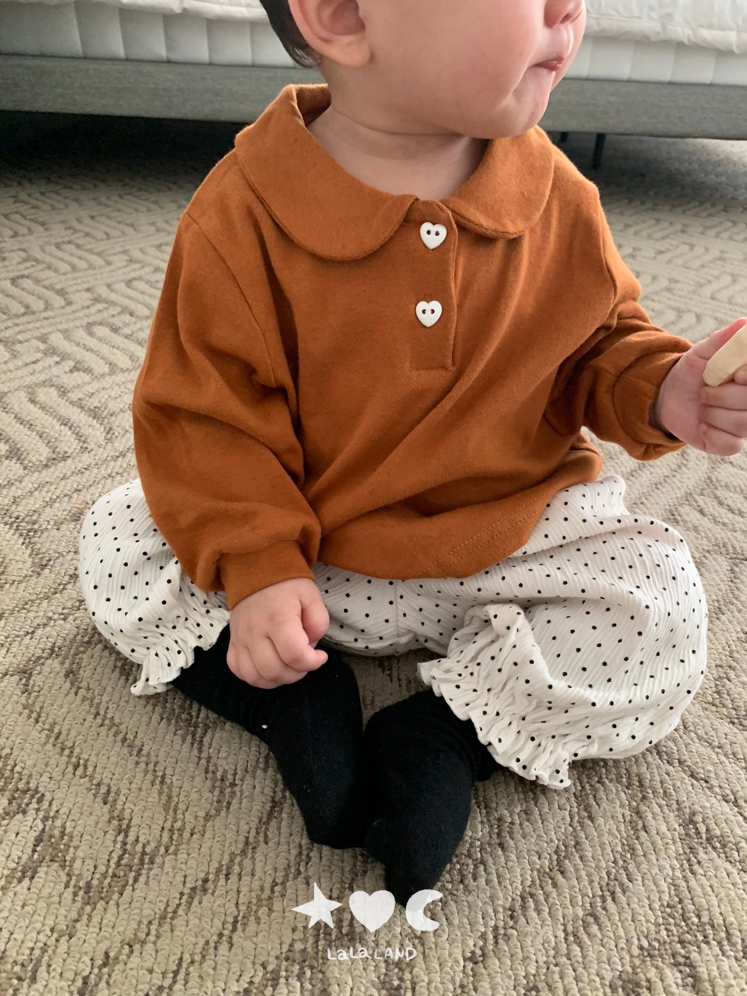 ［Lala land］Dot sausage pants