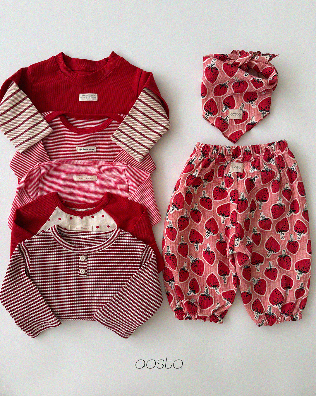 ［Aosta］Strawberry Scarf