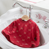 ［mkids］Ribbon knit tops