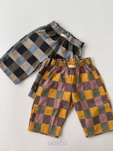 ［Aosta］Patchwork Pants