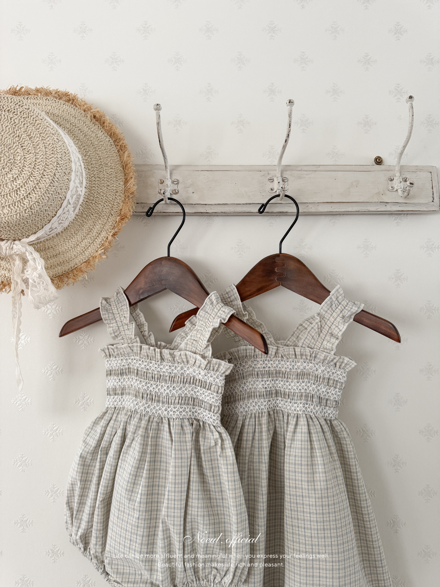 Lilly smock rompers