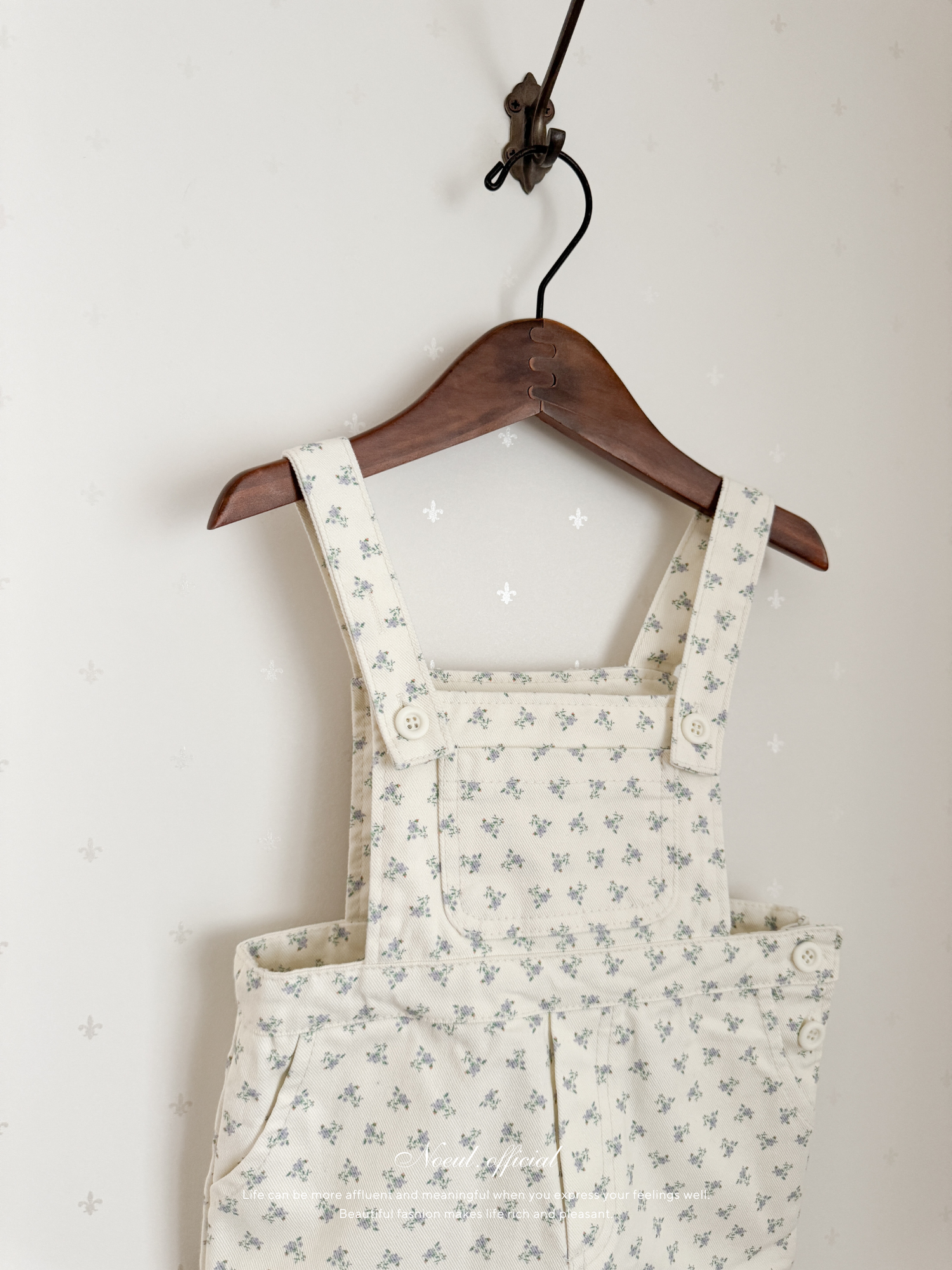 Blooming short salopette