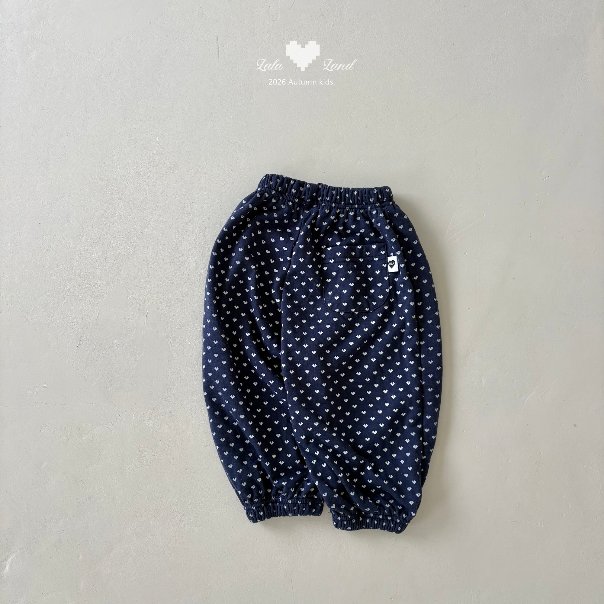 ［Lala land］Heart jogger pants