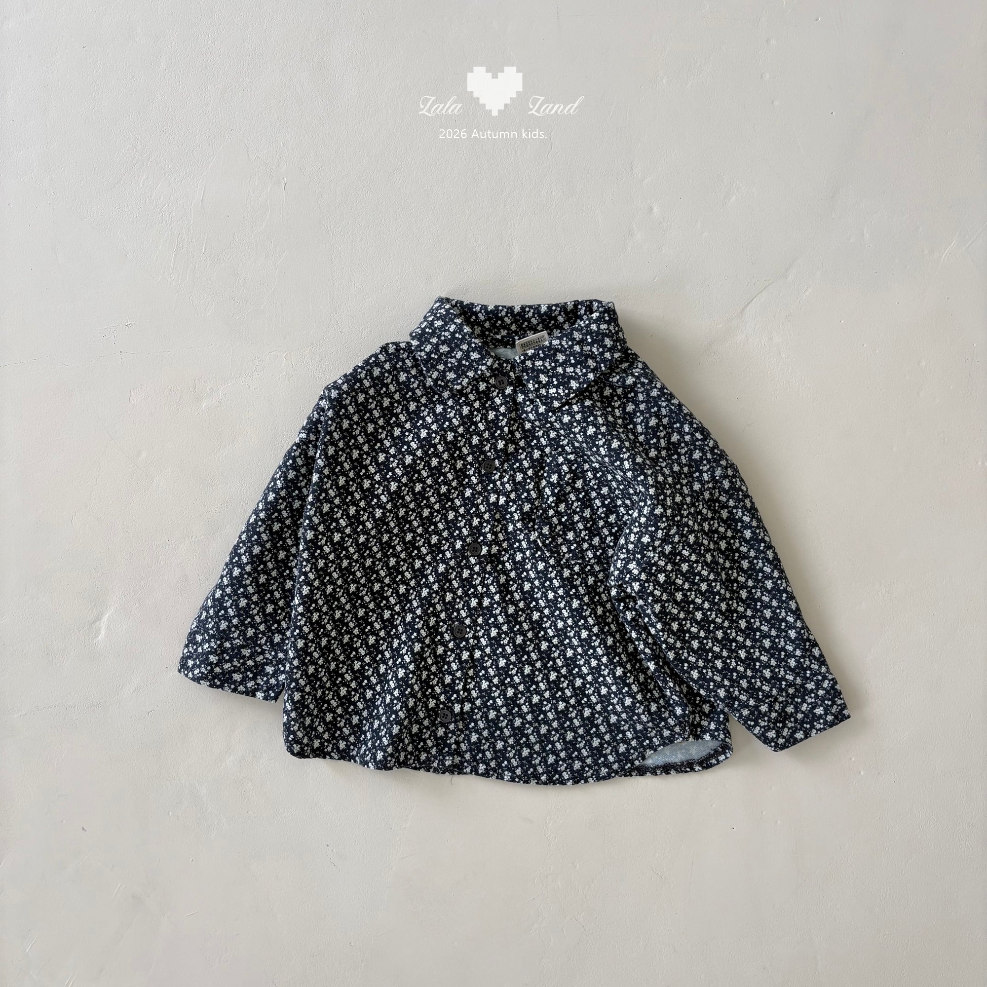 ［Lala land］Flour collar shirt