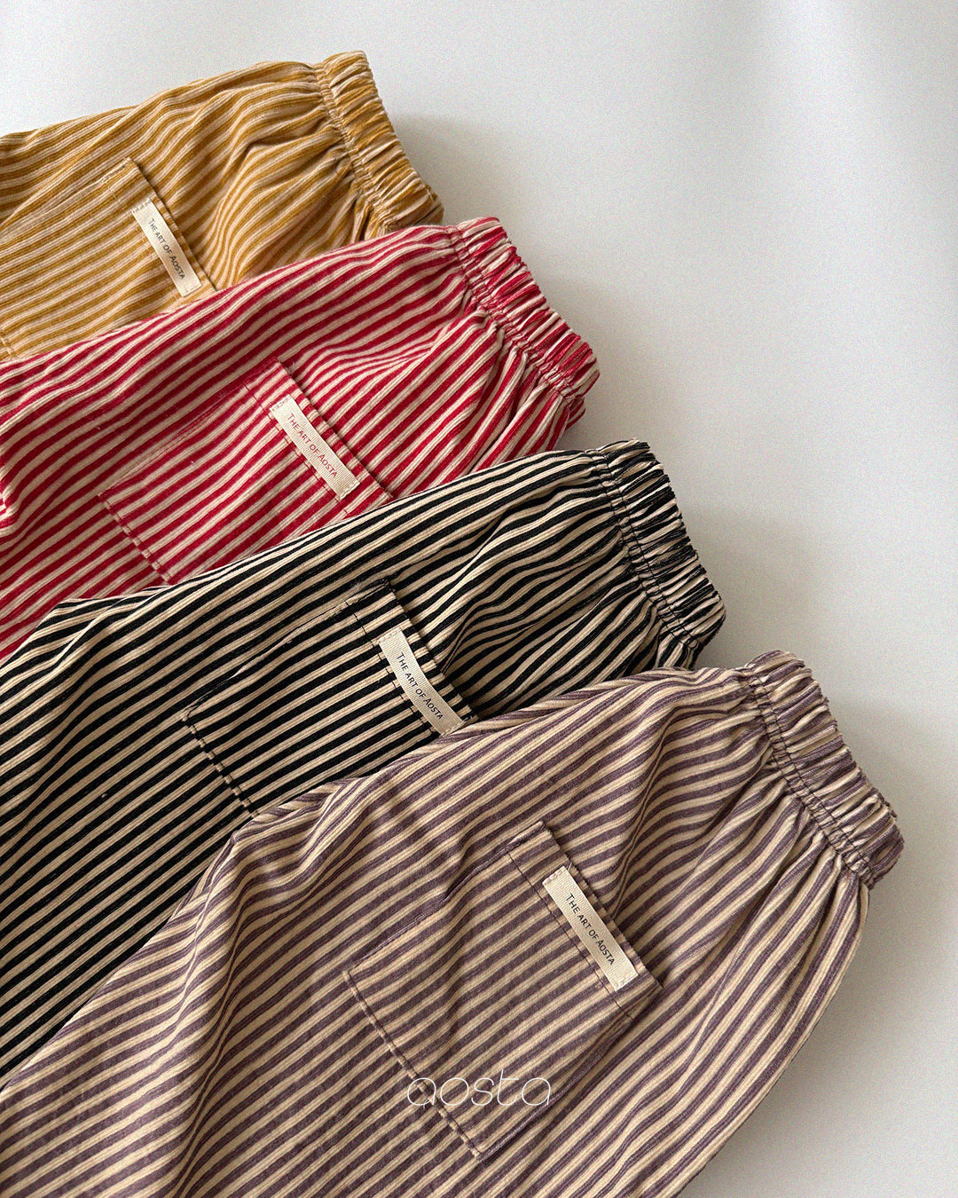 ［Aosta］Louis Stripe Pants