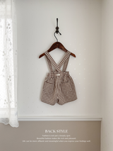 Check suspender pants
