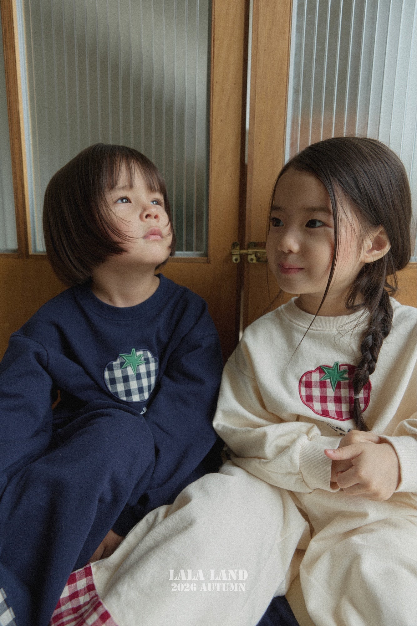 ［Lala land］Check roll up pants