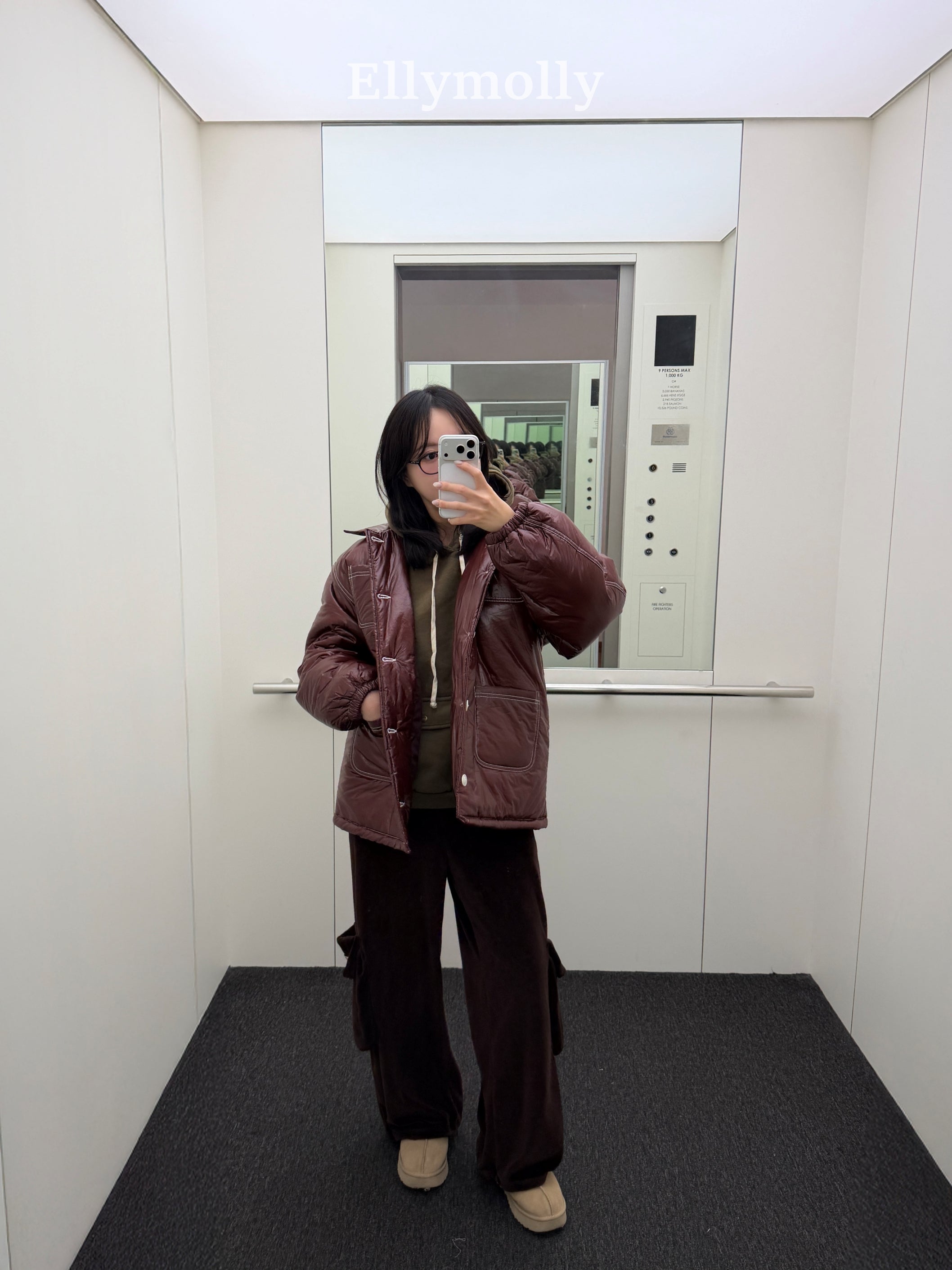 ［ELLY MOLLY］Rolling big cargo pants