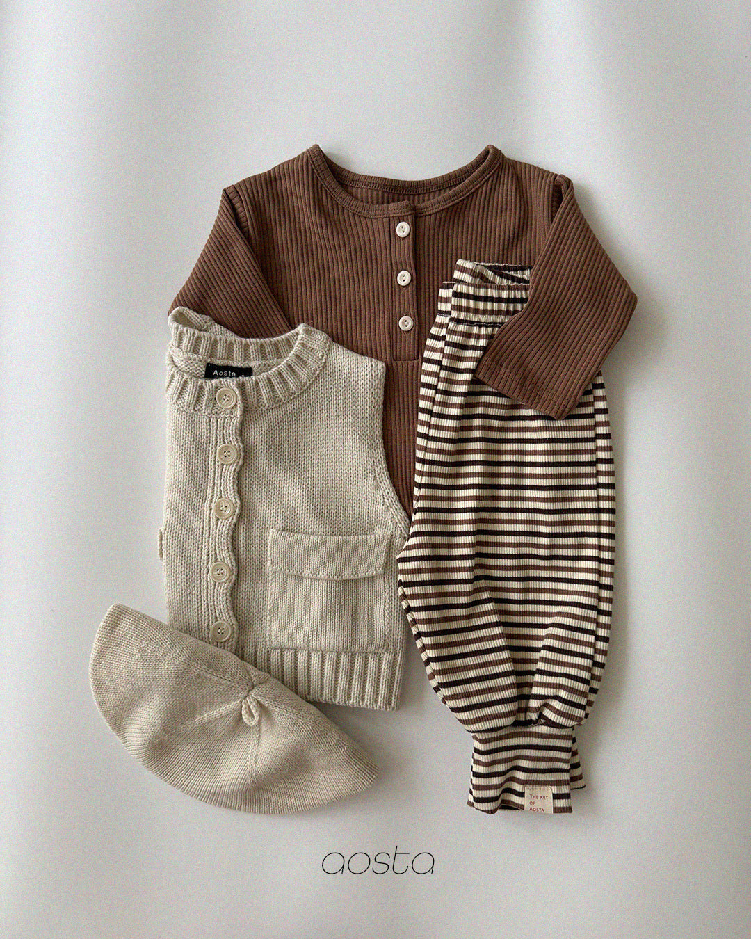 ［Aosta］Butter Button Tee