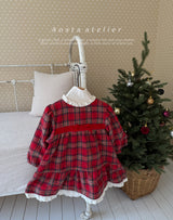 ［Aosta］Check one-piece