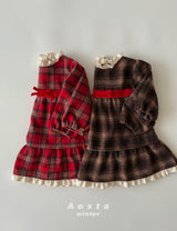 ［Aosta］Check one-piece