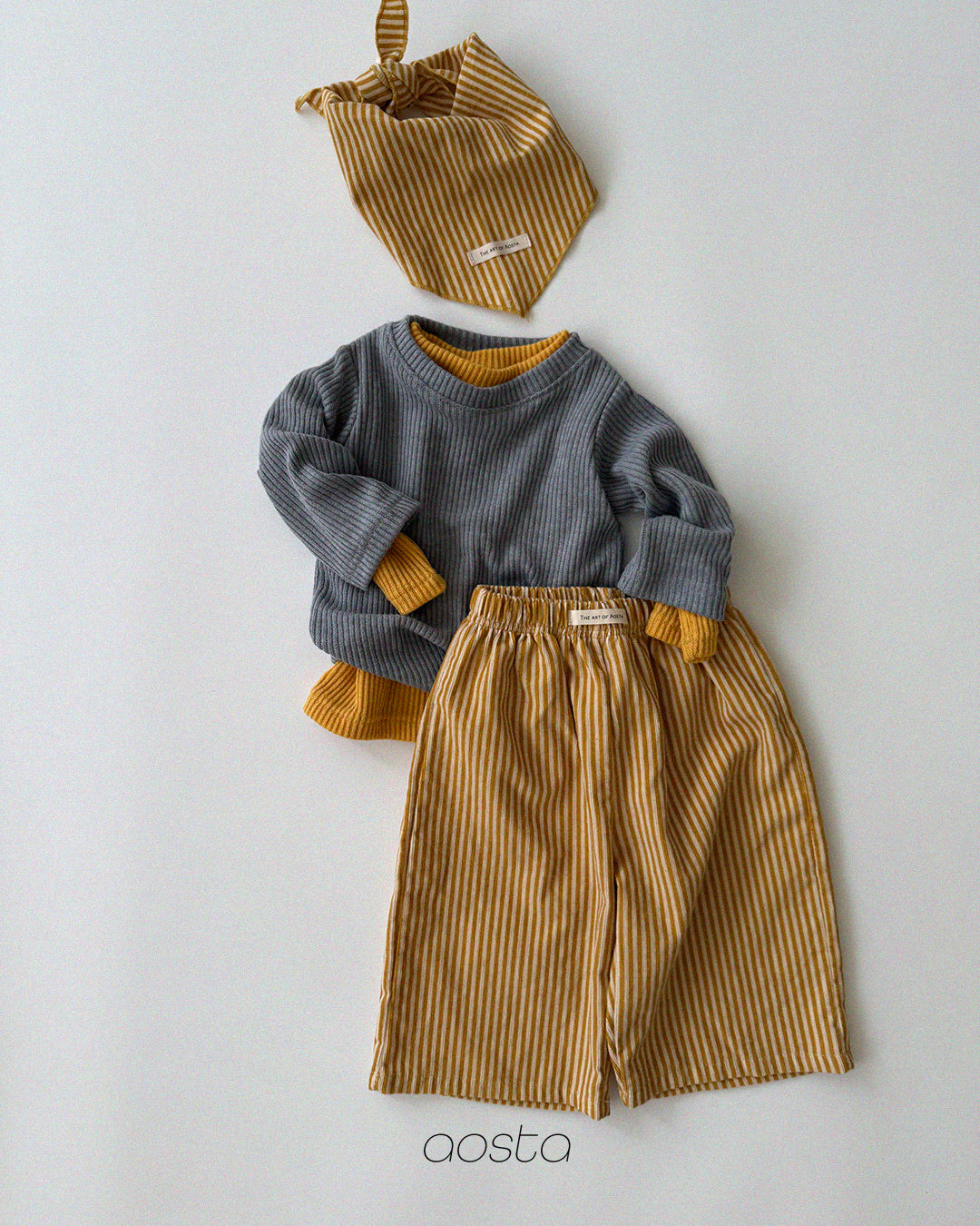 ［Aosta］Louis Stripe Pants