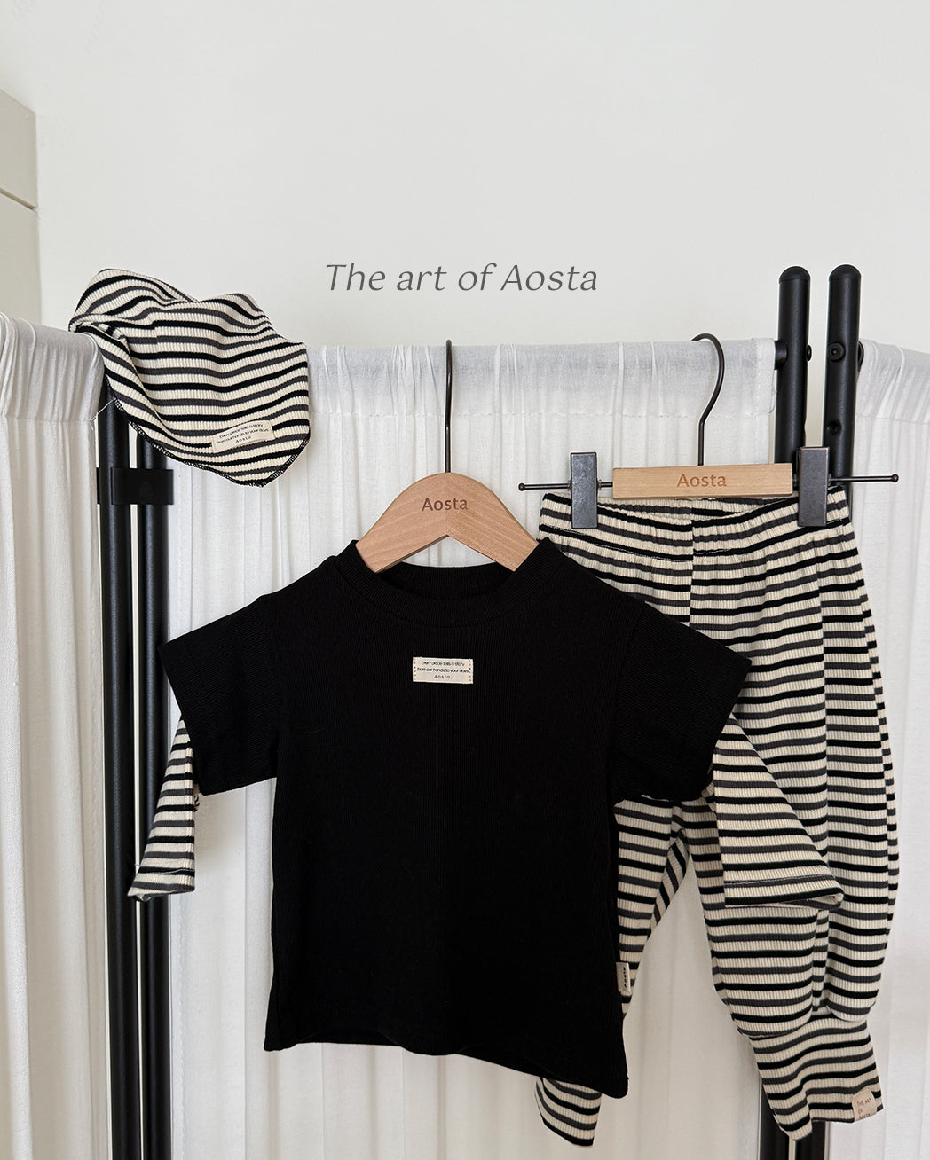 ［Aosta］Crayon Stripe Pants