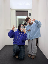 ［ELLY MOLLY］Teddy fur check pants