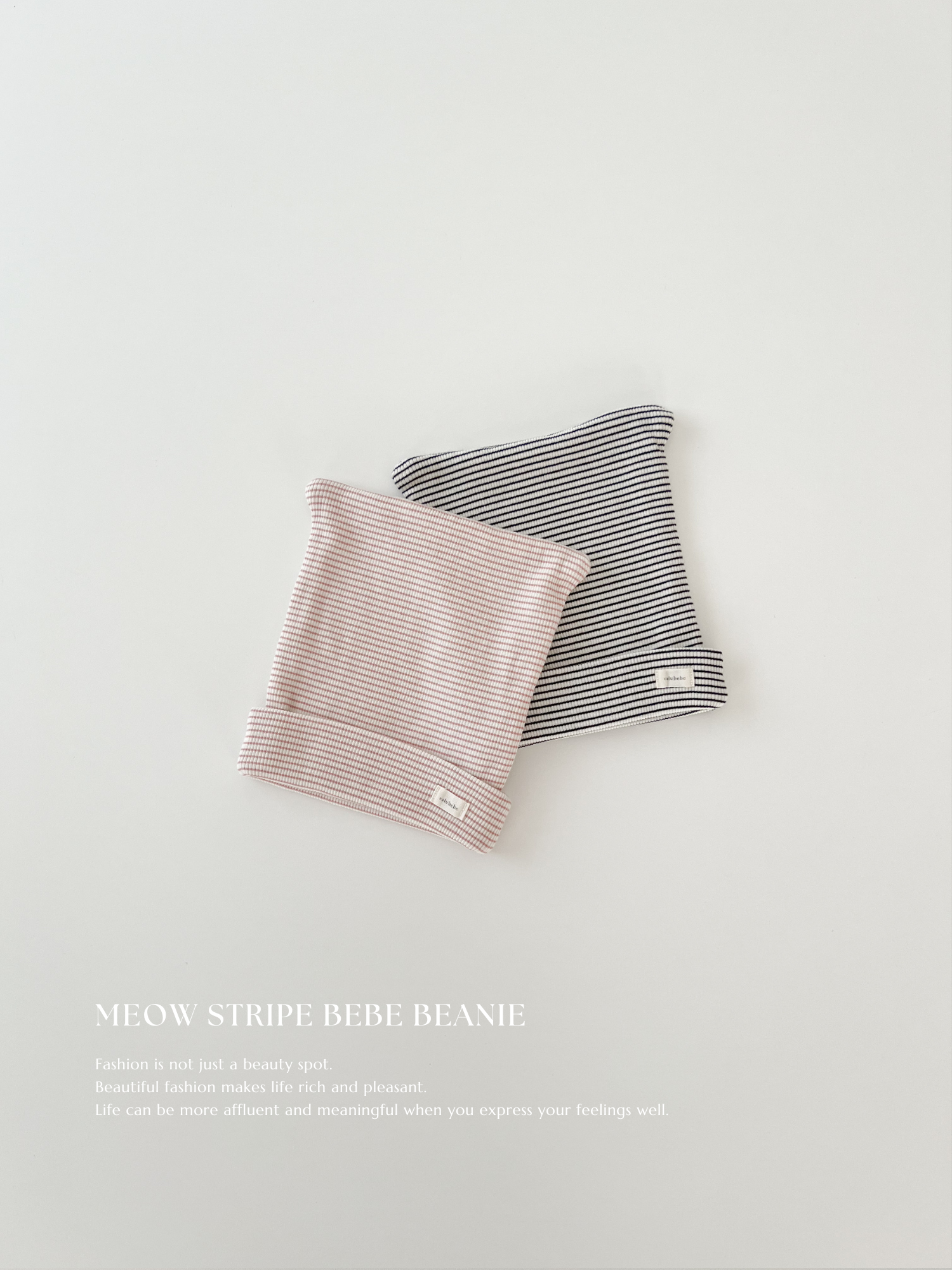 Meow stripe bebe beanie