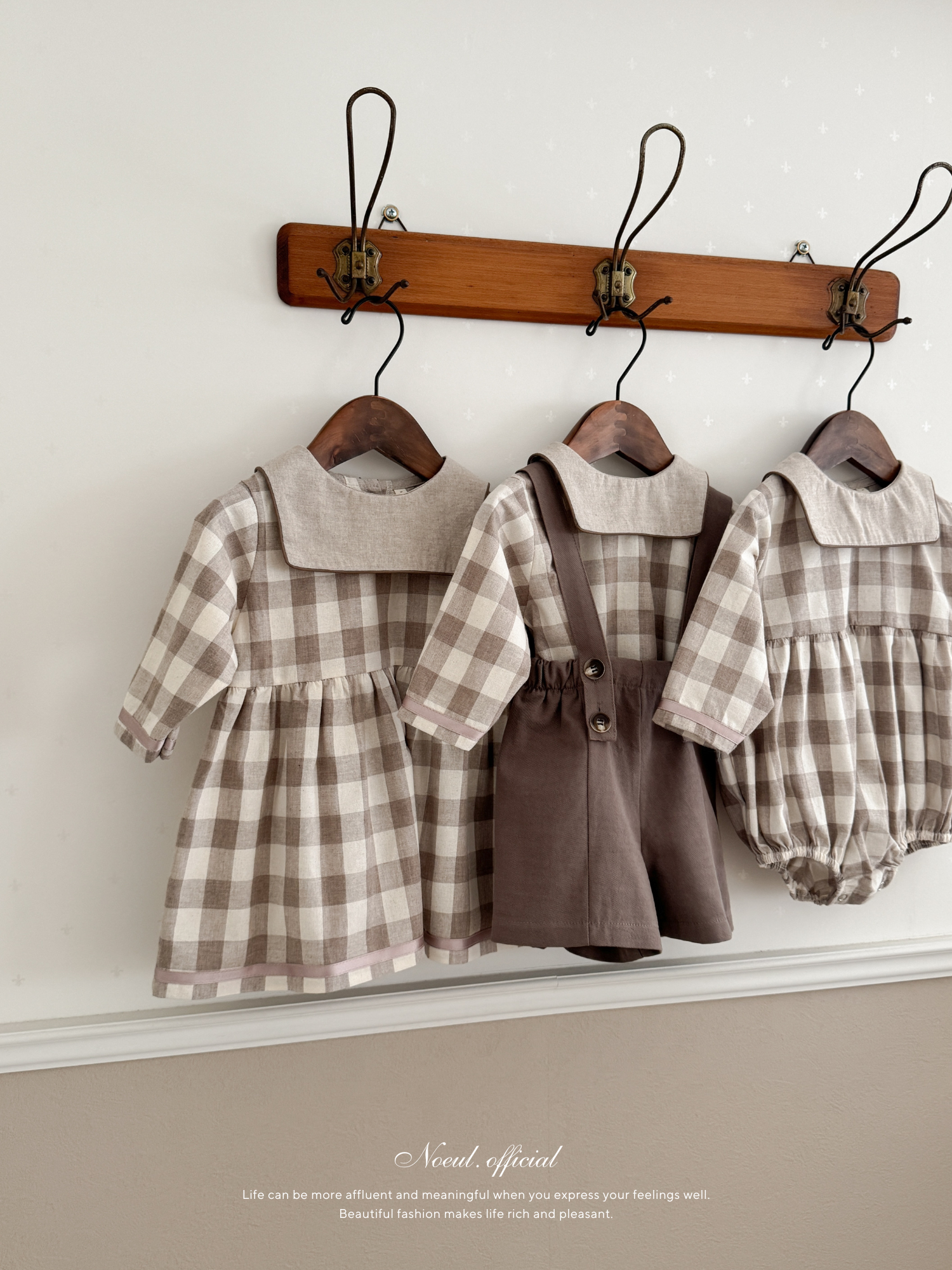 Bonbon check rompers