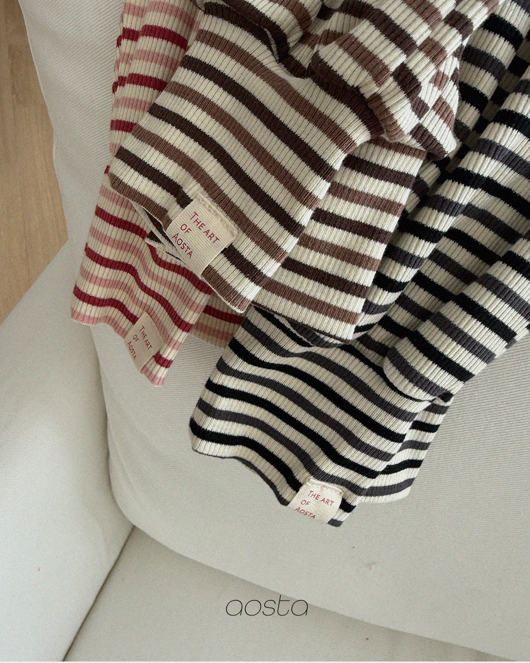 ［Aosta］Crayon Stripe Pants