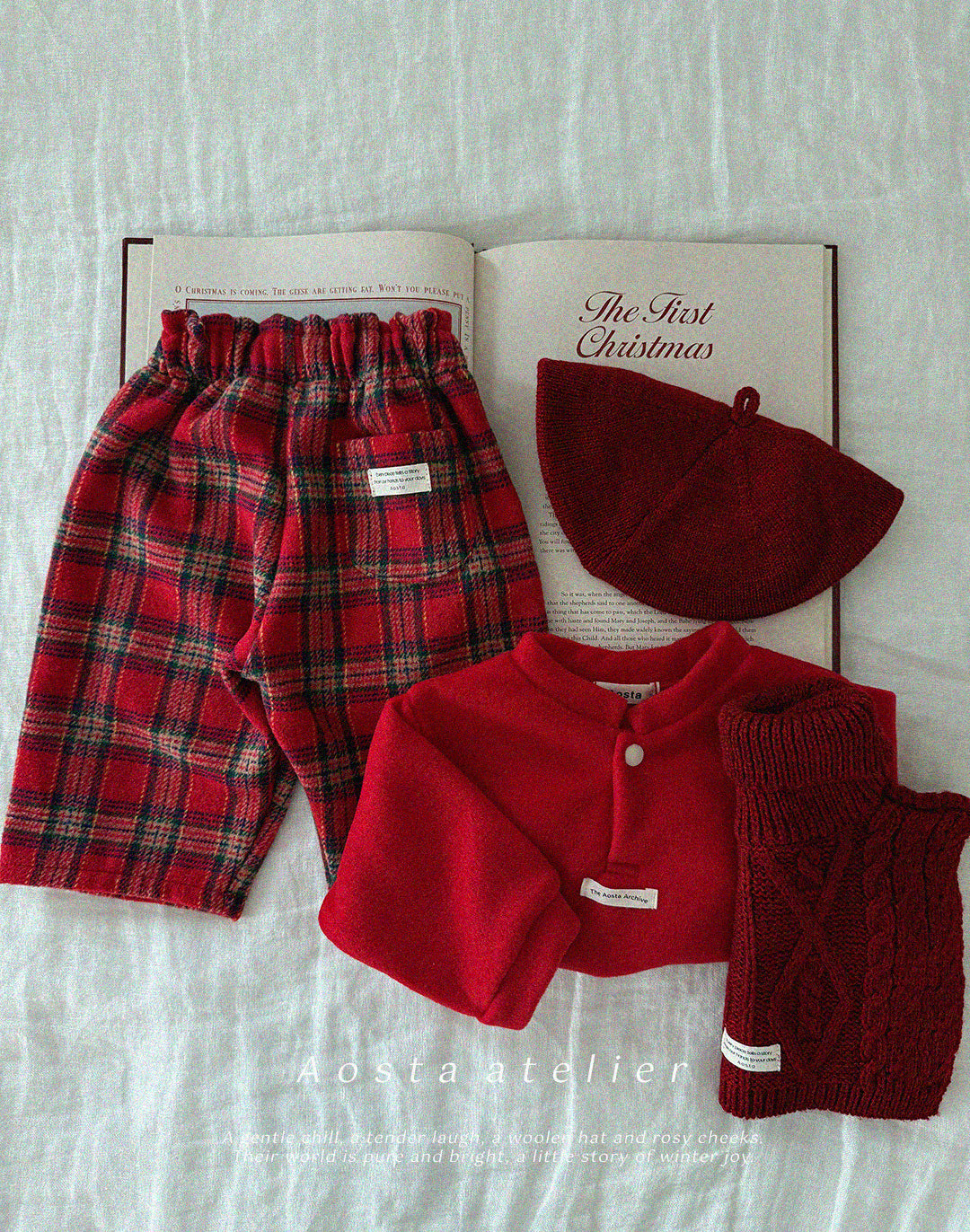 ［Aosta］Check pants