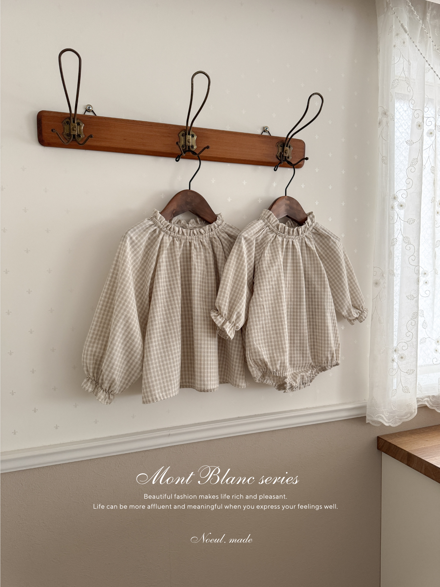 *Noeul.made* Mont Blanc rompers