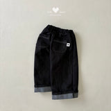 ［Lala land］Roll up denim pants