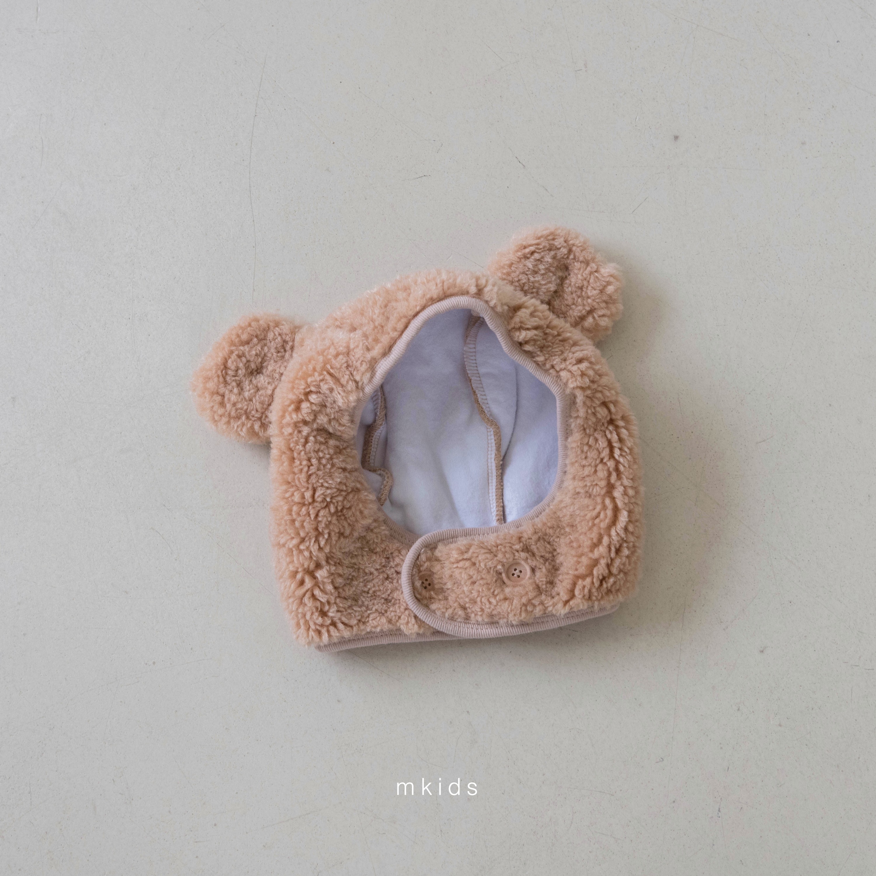 ［mkids］Bear boa hat