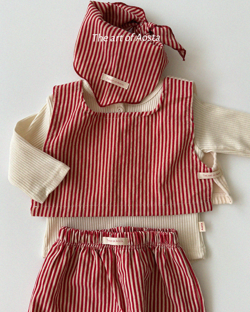 ［Aosta］Louis Stripe Scarf