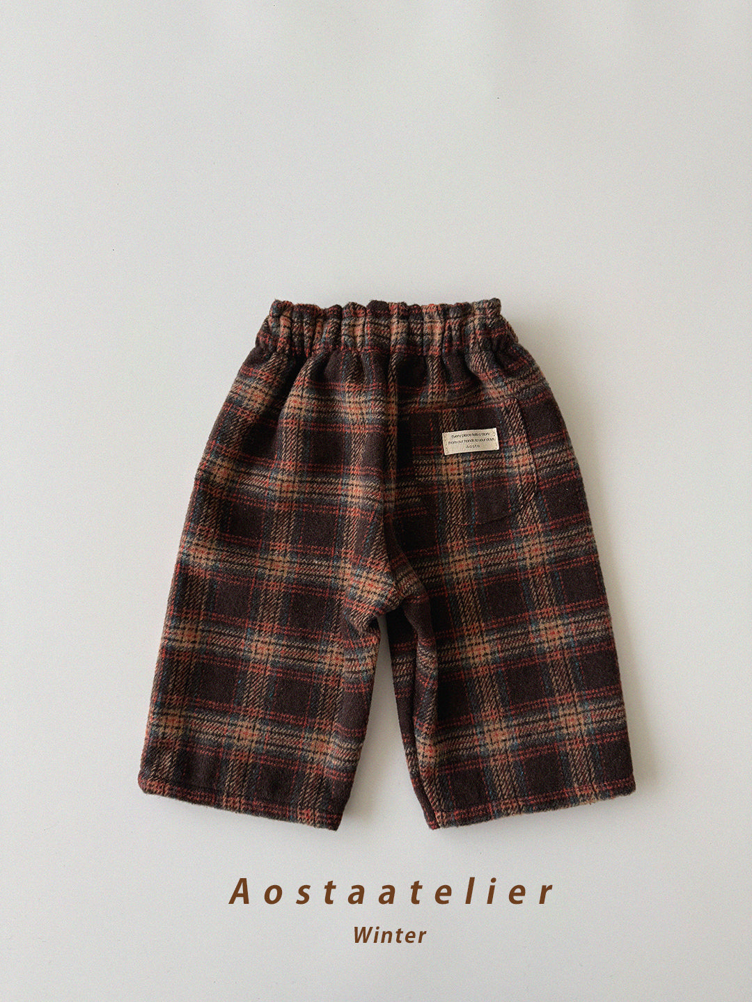 ［Aosta］Check pants