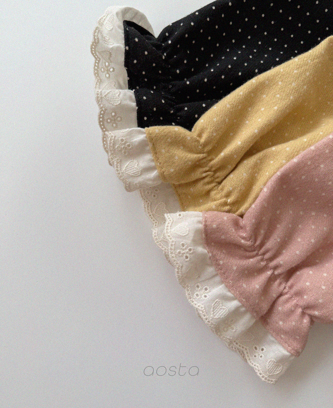 ［Aosta］Milk Dot Blouse