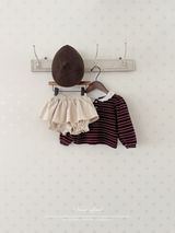 Puel stripe collar blouse