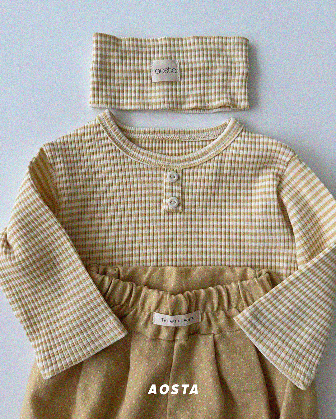 ［Aosta］Cookie Stripe Tee