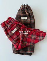 ［Aosta］Check pants