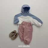 ［aou studio］Bonbon stripe jogger pants