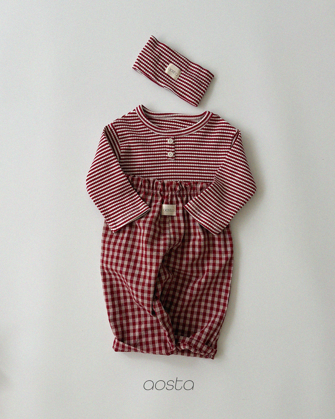 ［Aosta］Cookie Stripe Tee
