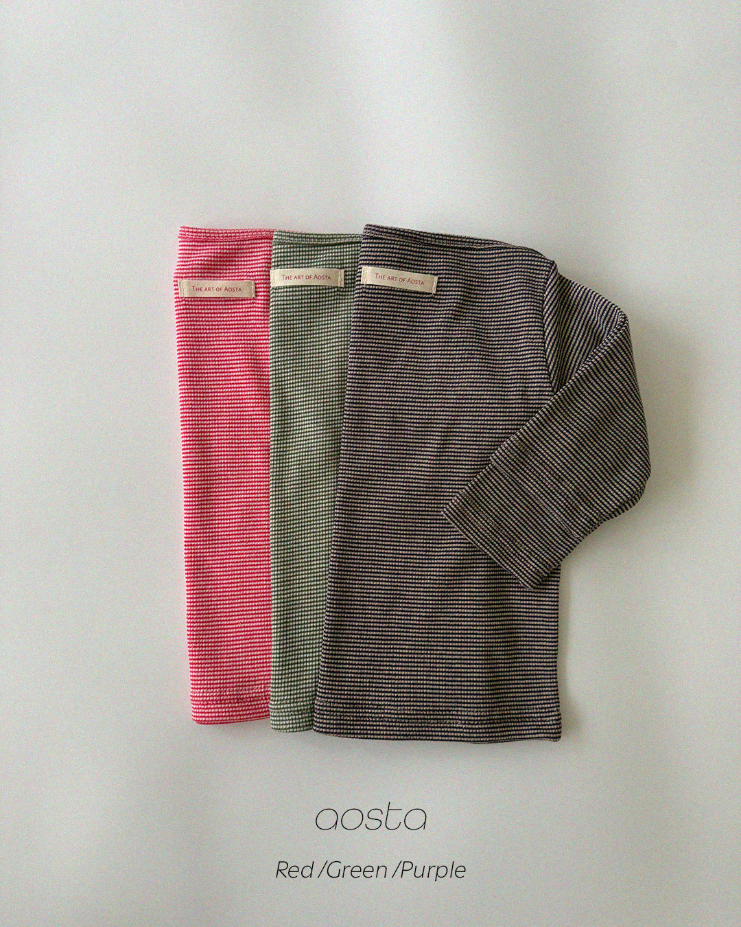 ［Aosta］Boat Neck Tee