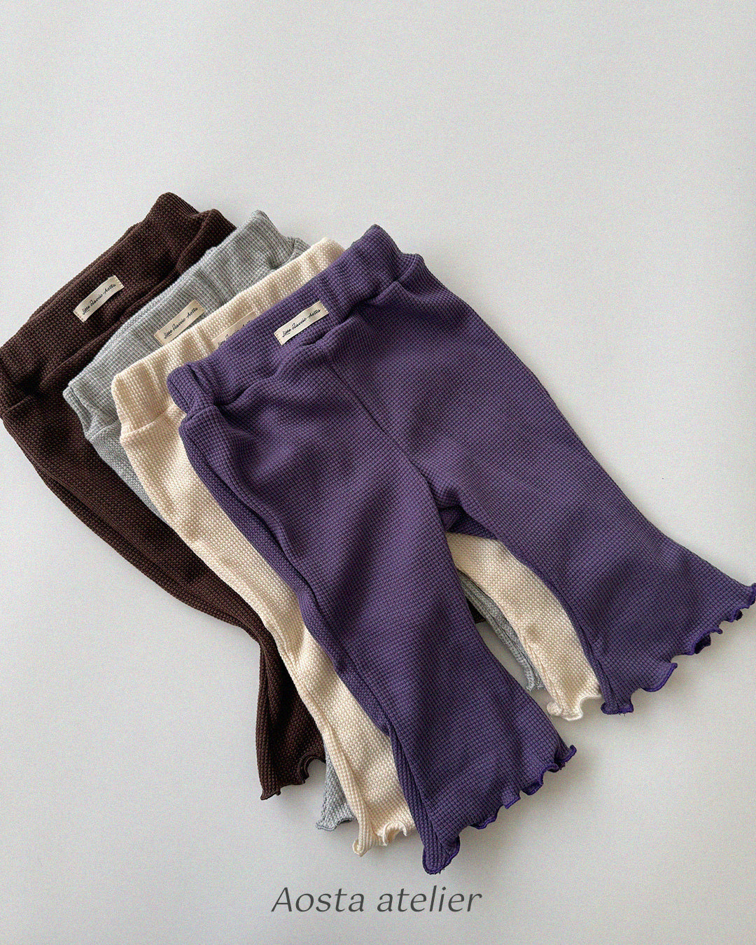 ［Aosta］Jelly Waffle Pants