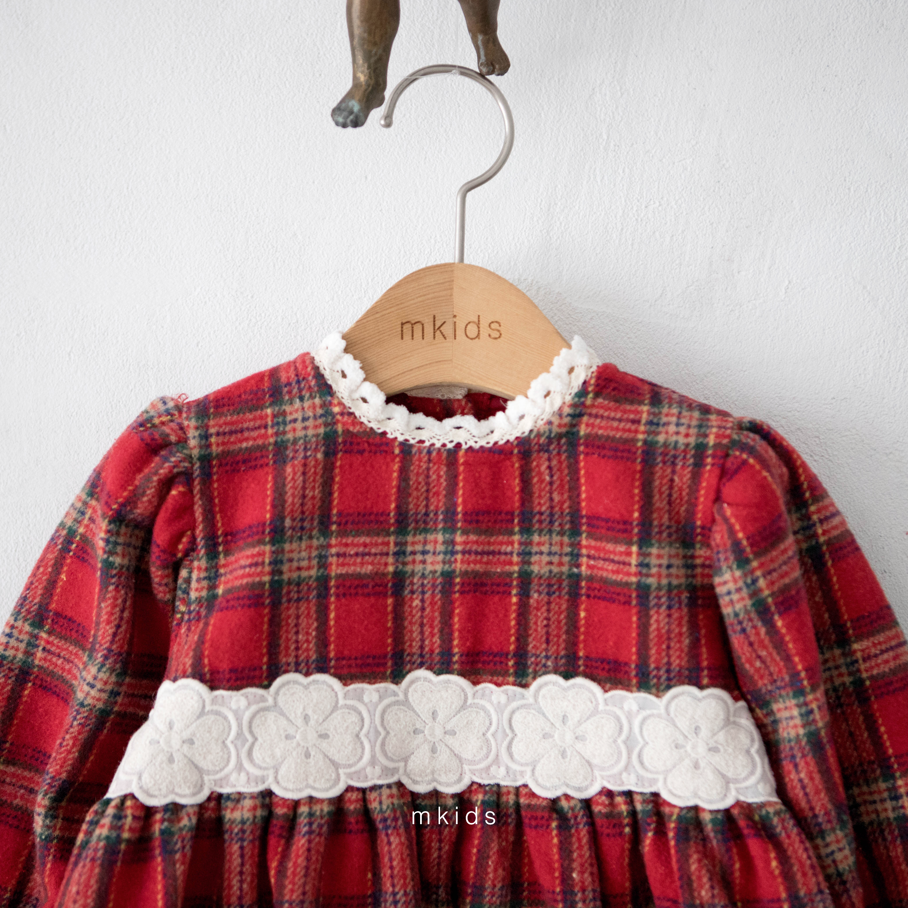 ［mkids］Holly check one-piece