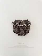 Petit check frill bloomer