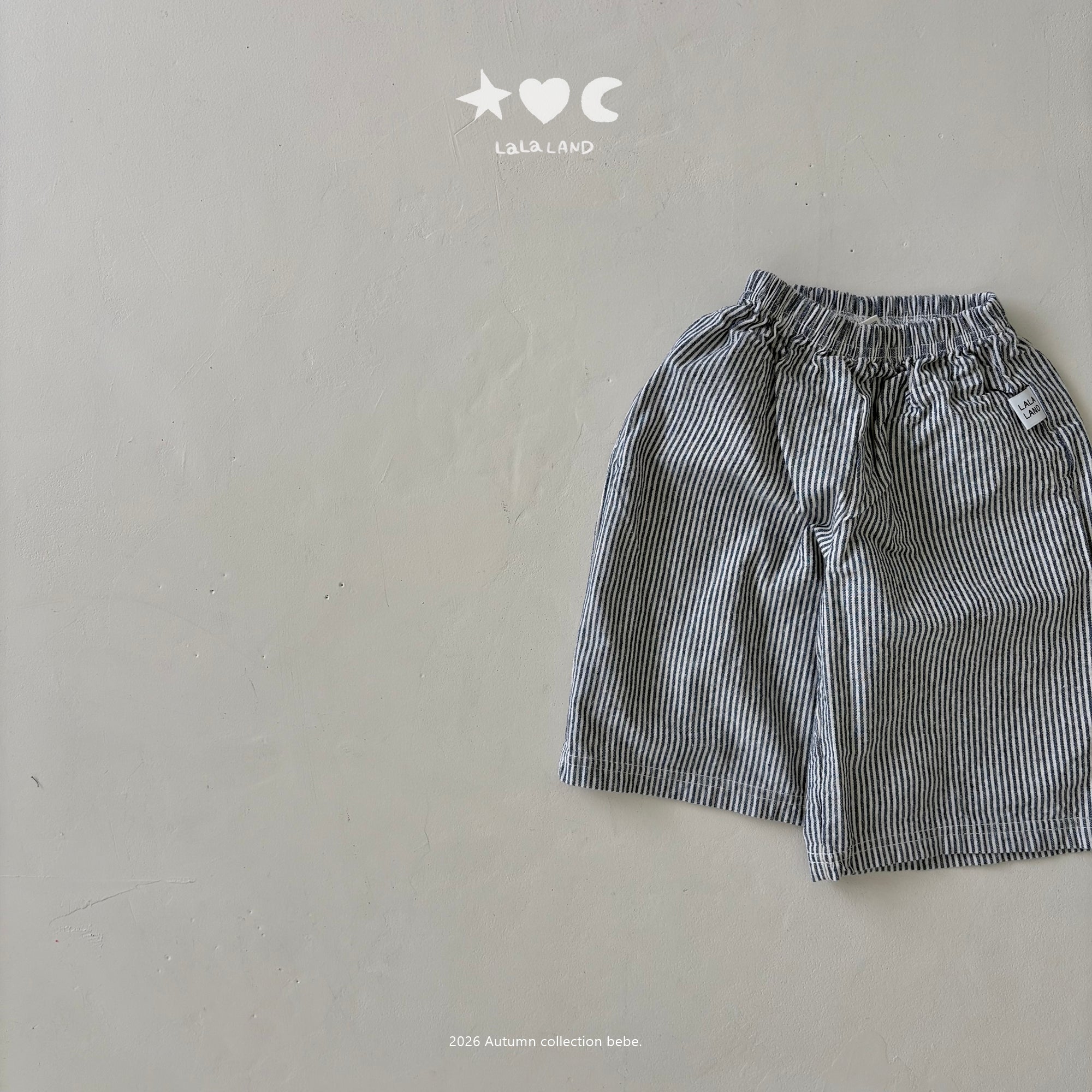 ［Lala land］Fine check wide pants