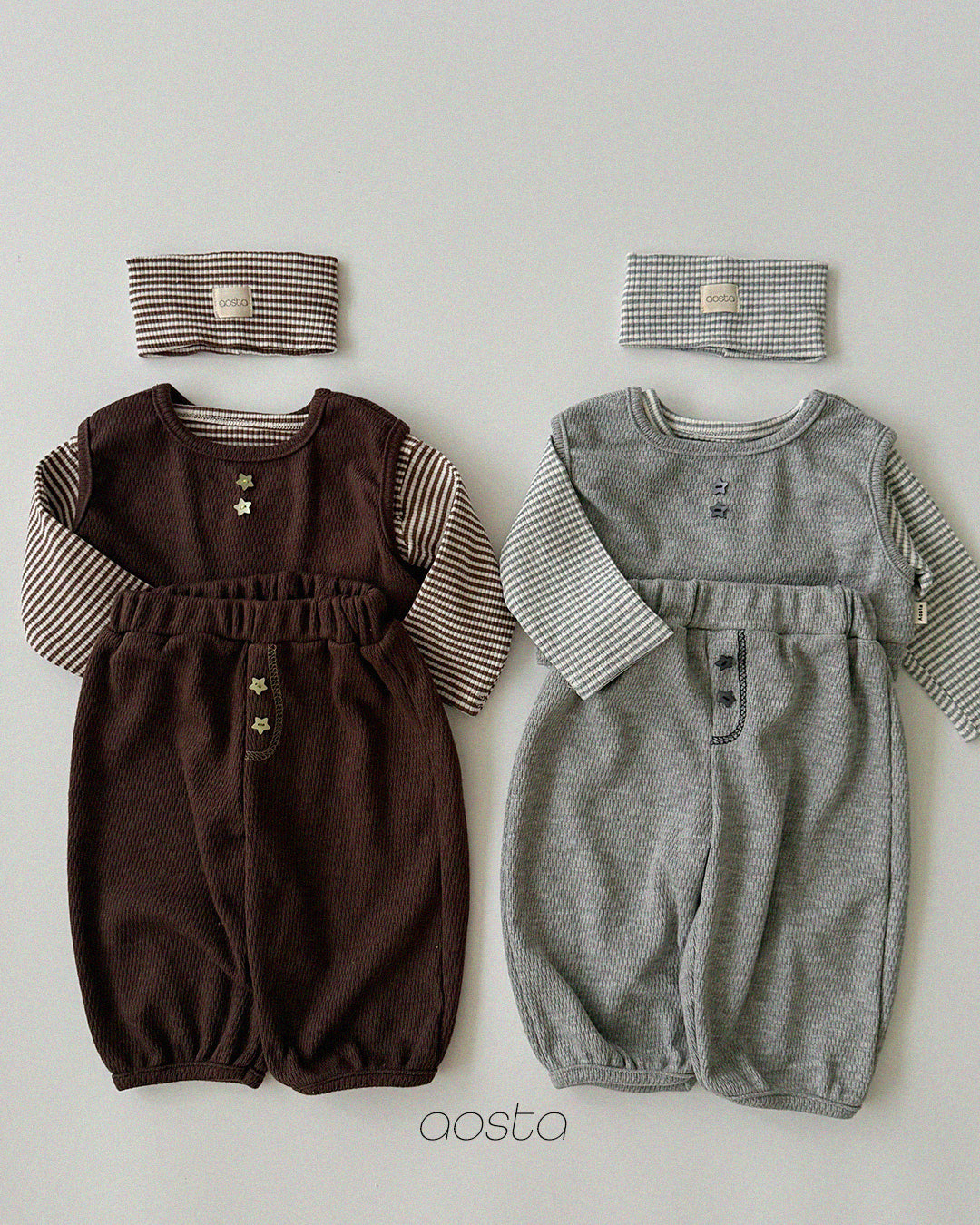 ［Aosta］Cookie Stripe Tee