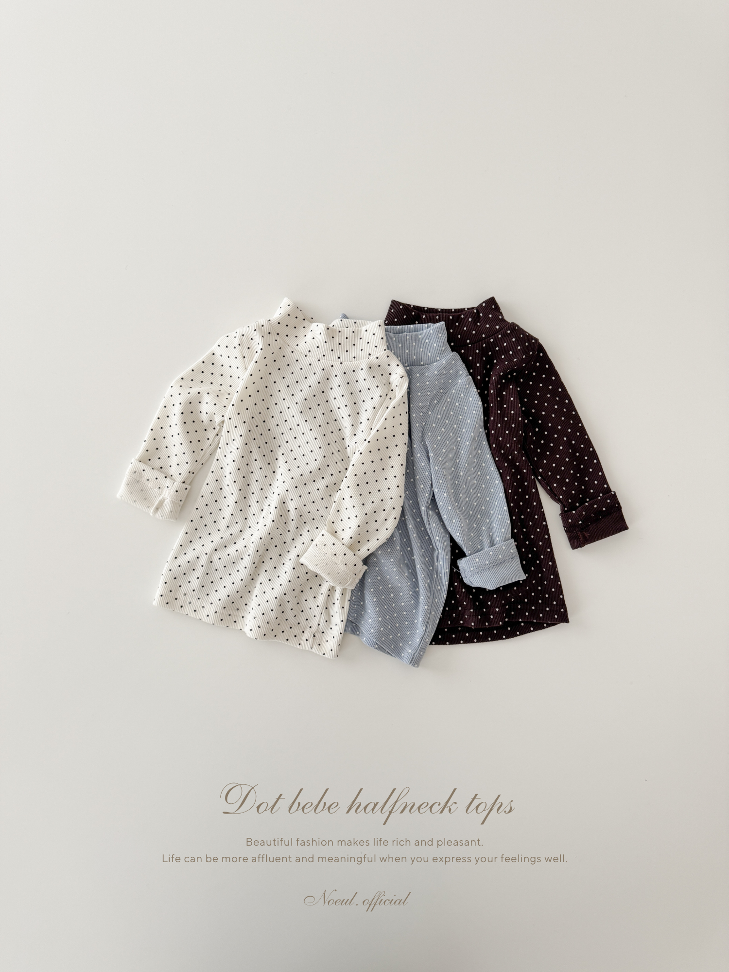 Dot bebe halfneck tops