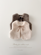 Betty fur ribbon vest