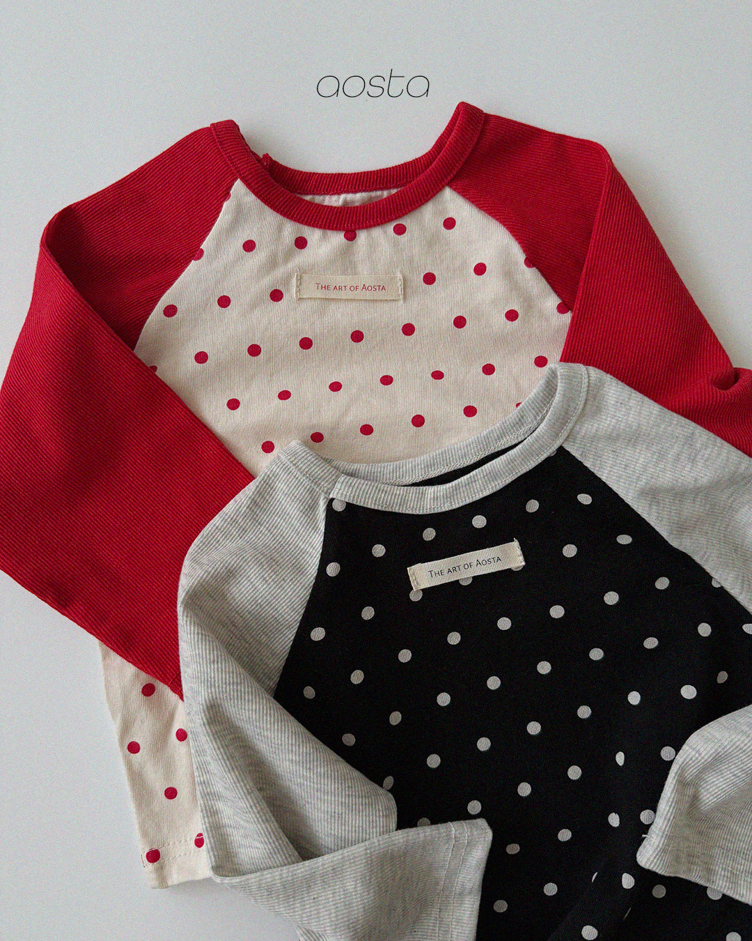 ［Aosta］Dot Raglan Tee
