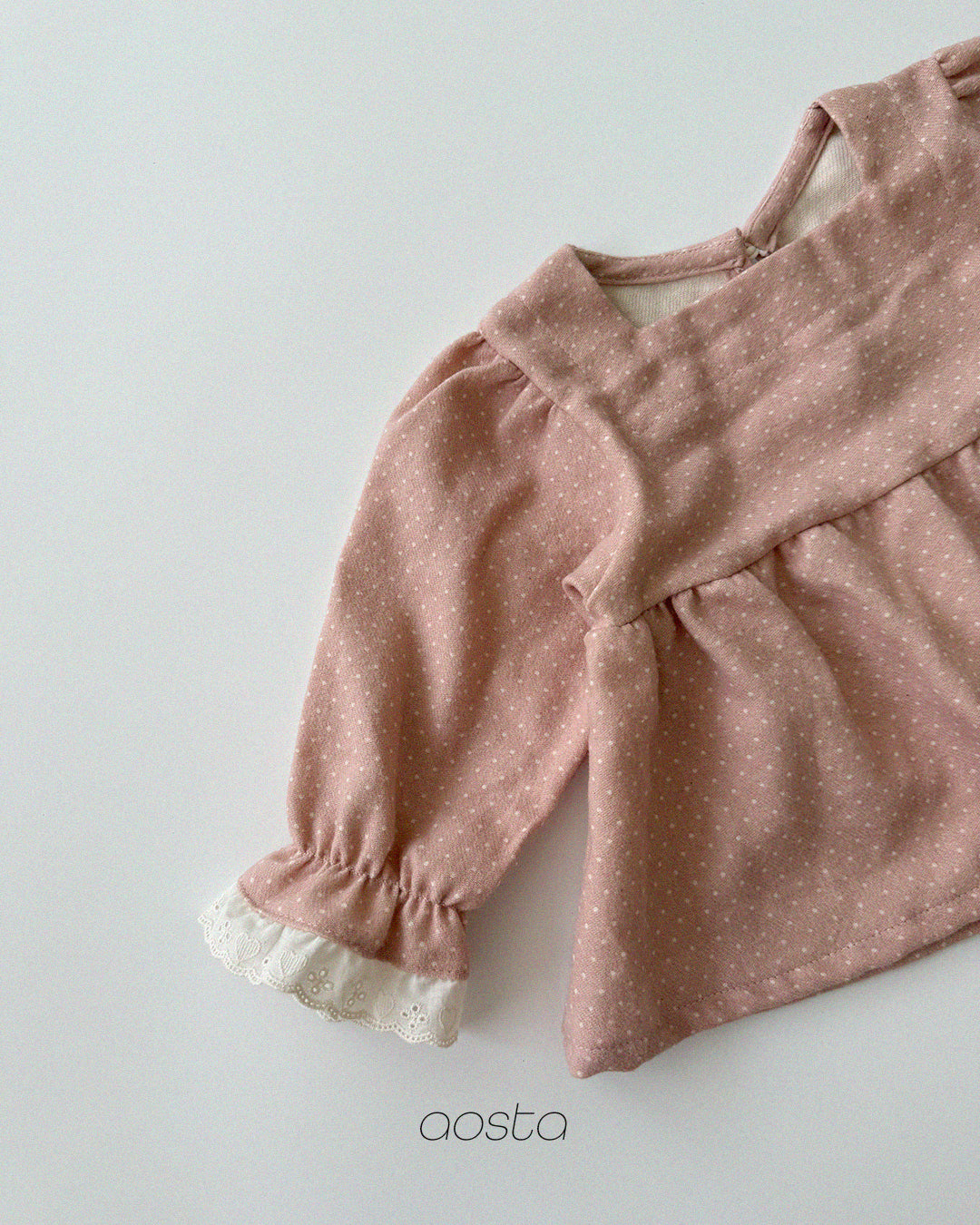 ［Aosta］Milk Dot Blouse