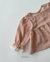 ［Aosta］Milk Dot Blouse