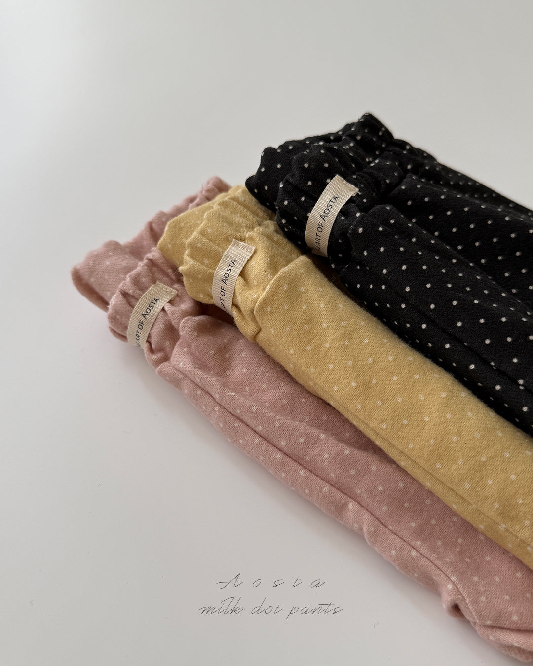 ［Aosta］Milk Dot Pants