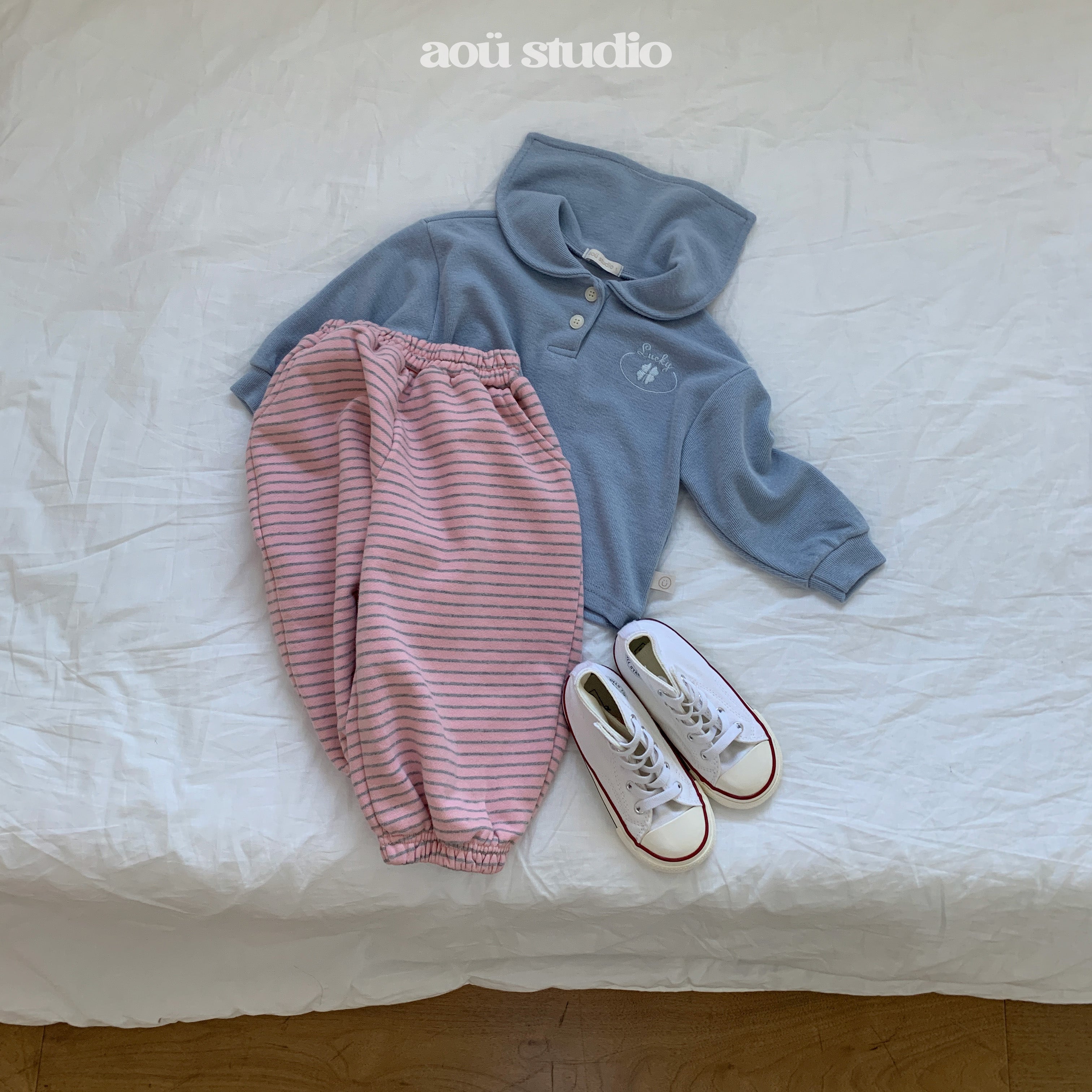 ［aou studio］Lucky clover sailor tops