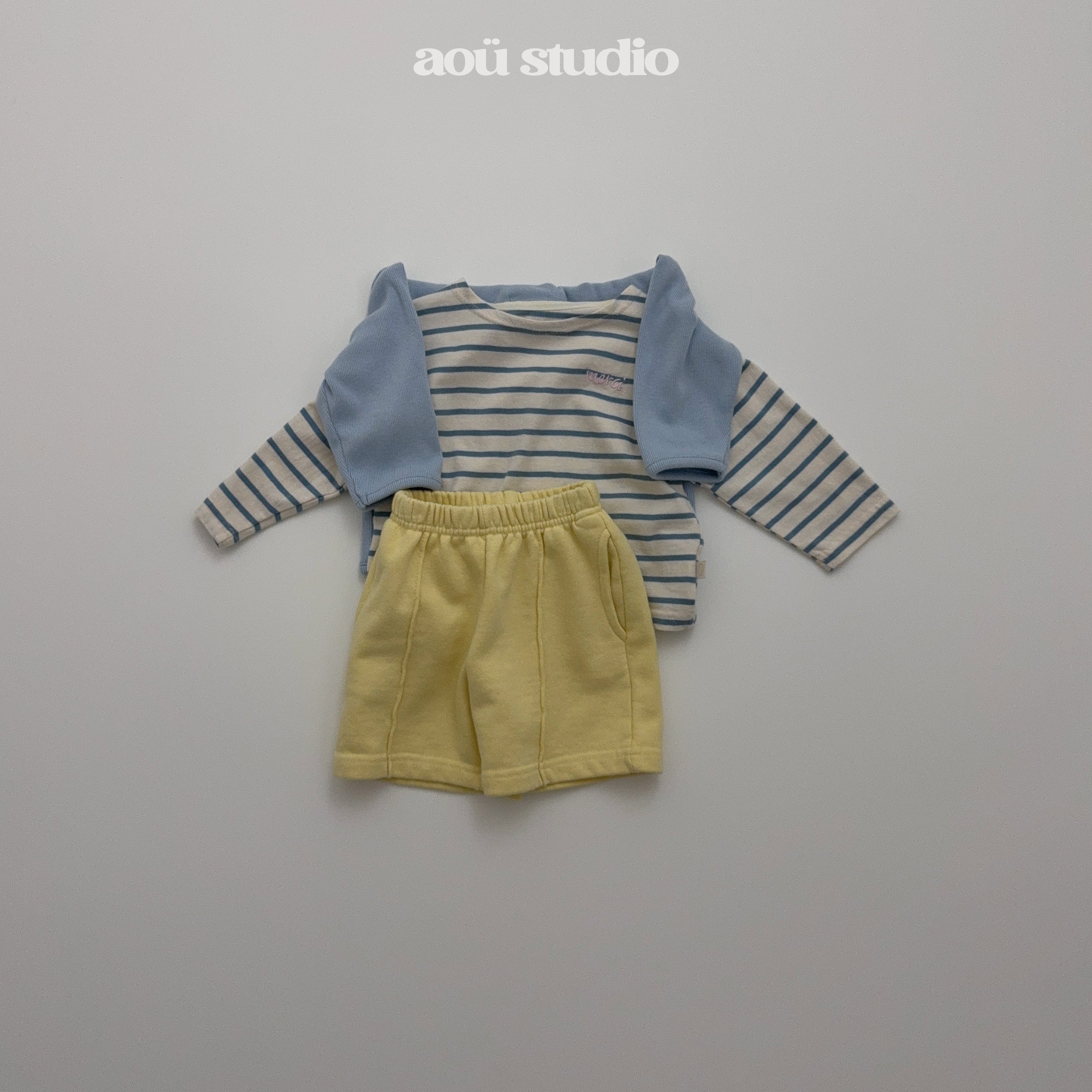 ［aou studio］French stripe tee