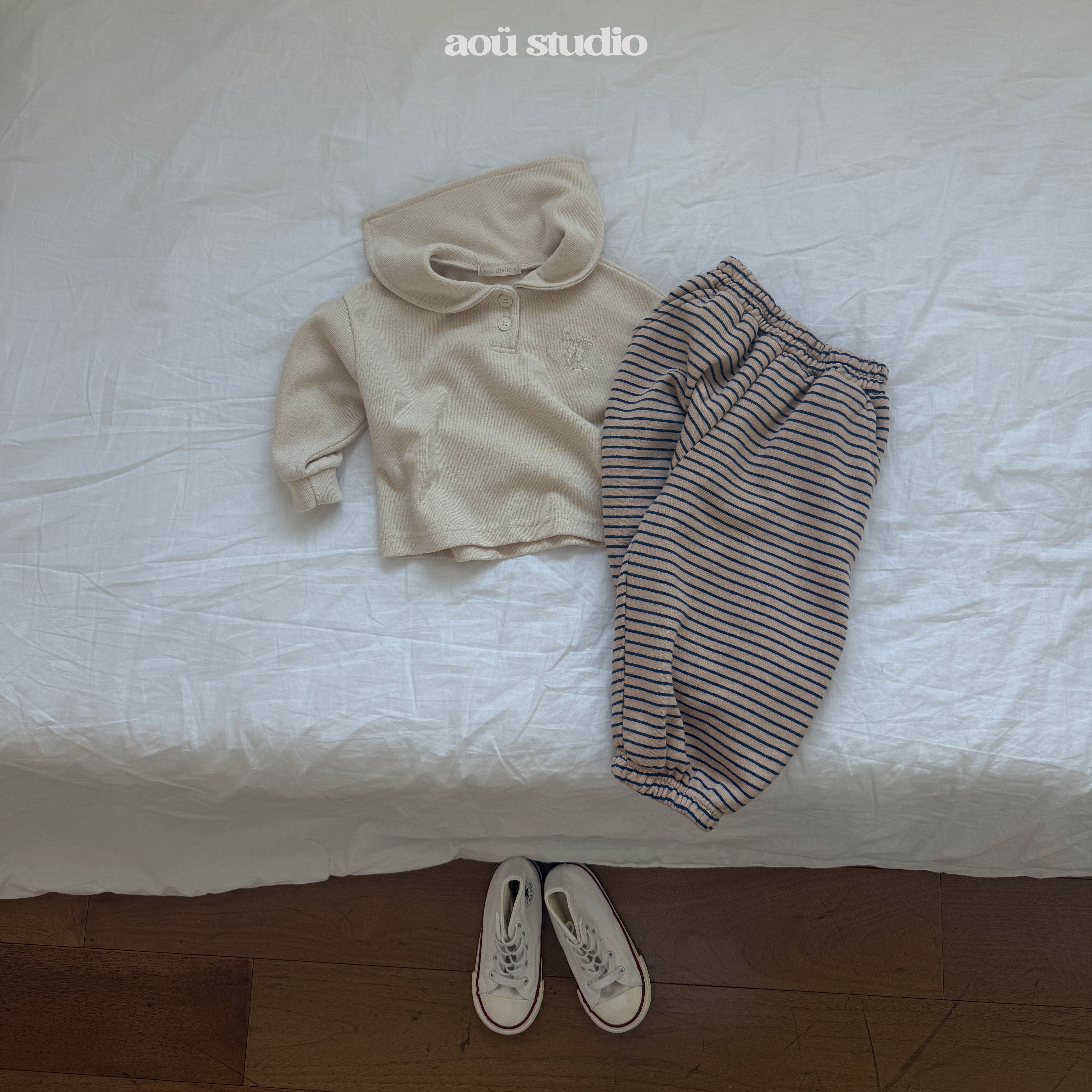 ［aou studio］Lucky clover sailor tops